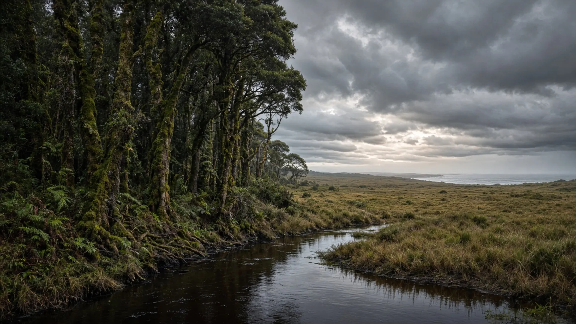 West-coast rainforest river